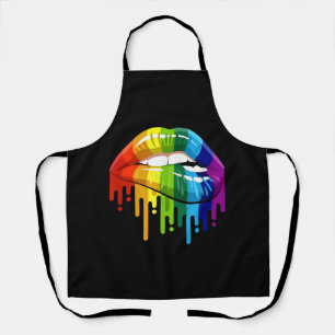 LGBT Rainbow Lip Gay Pride Schürze