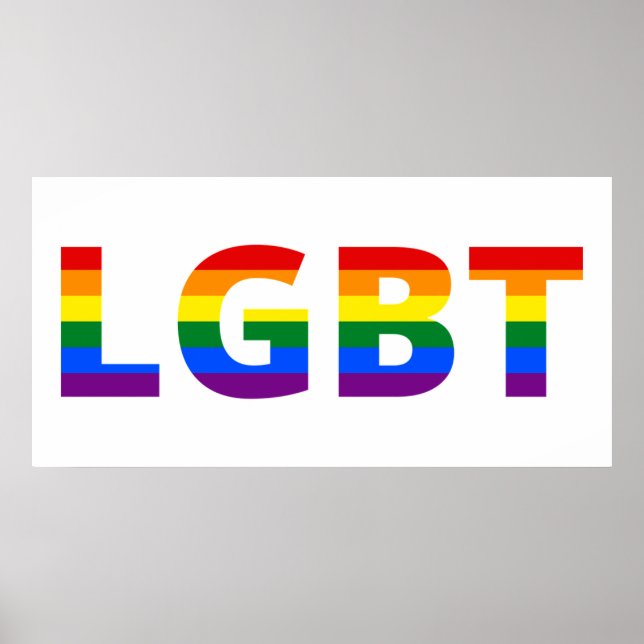 Lgbt Rainbow Poster (Vorne)