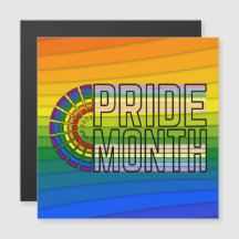 LGBT Rainbow Pride Flag Car Magnet