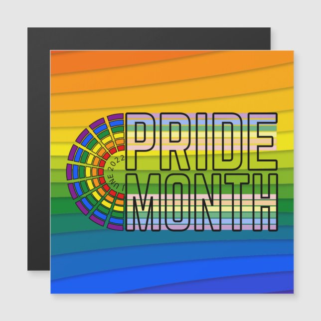 LGBT Rainbow Pride Flag Car Magnet (Vorne/Hinten)