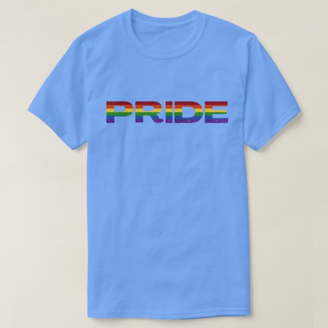 LGBT Rainbow Pride Glitzer T-Shirt (Design vorne)