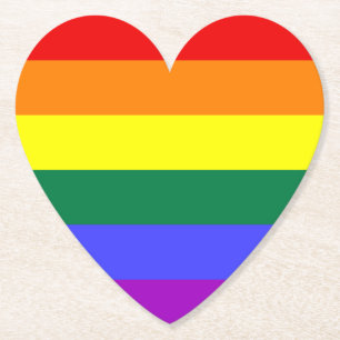 LGBT Rainbow Prilag Untersetzer für Schwerpunktpap