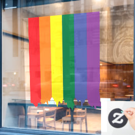 LGBT Rainbow Prip Dripping Paint Fensteraufkleber