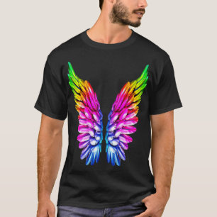 LGBT Rainbow Rainbow Gay Lesbian Pride Ange T-Shirt