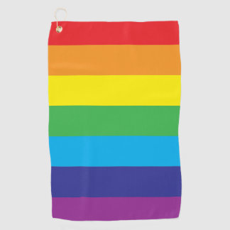 Lgbt Rainbow Stripes Lgbt Golfhandtuch