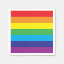 Lgbt Rainbow Stripes Lgbt Serviette