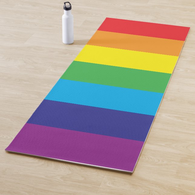 Lgbt Rainbow Stripes Lgbt Yogamatte (Beispiel)