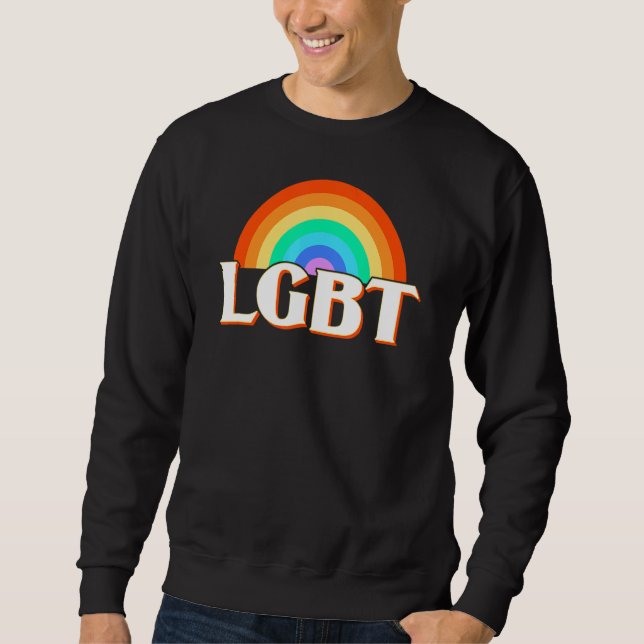 Lgbt Rainbow Sweatshirt (Vorderseite)