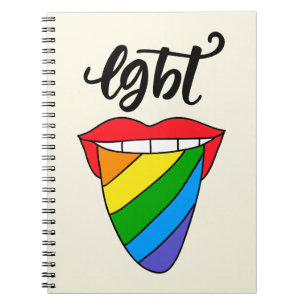 LGBT-Rainbow-Zunge Notizblock
