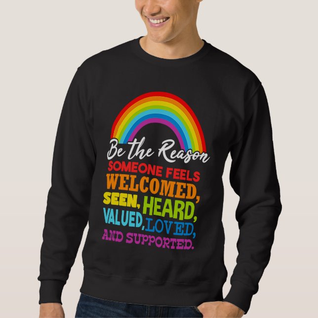 LGBT Rainow Flag Sweatshirt (Vorderseite)