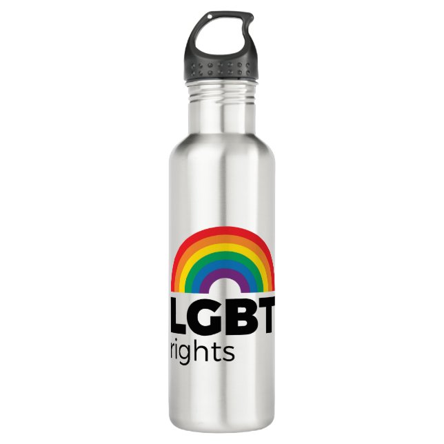 LGBT-Rechte Edelstahlflasche (Vorderseite)