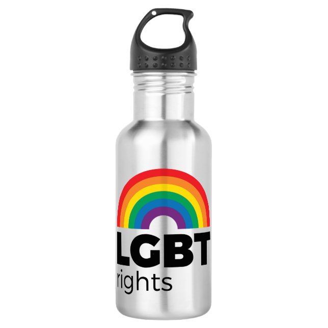 LGBT-Rechte Edelstahlflasche (Vorderseite)