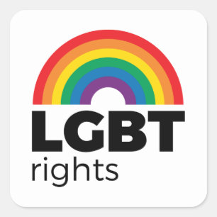LGBT-Rechte Quadratischer Aufkleber