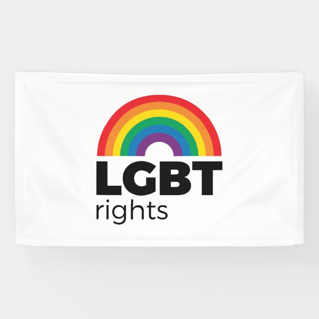LGBT-Rechte - Regenbogen 2 Banner (Horizontal)