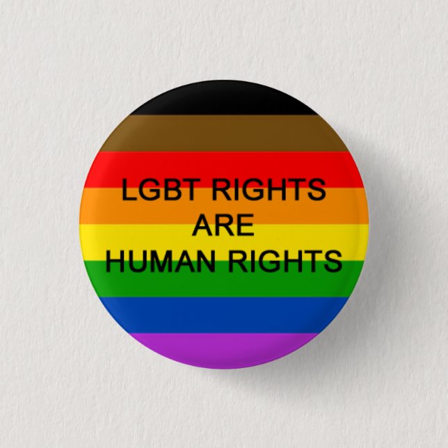 LGBT Rechte sind Menschenrechts-Abzeichen (Philly Button (Vorderseite)