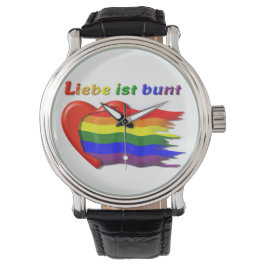 LGBT - Regenbogen 2 - Liebe eWatch Armbanduhr