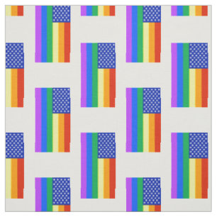 LGBT Regenbogen-amerikanische Flagge Stoff