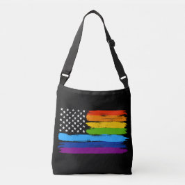 LGBT Regenbogen-amerikanischer Tragetaschen Mit Langen Trägern