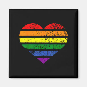 Lgbt Regenbogen Herz Liebe Paar Pride Monat Valent Magnet