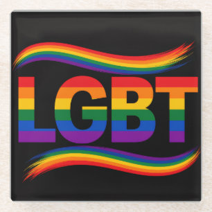 LGBT Regenbogen-Stolz Glasuntersetzer