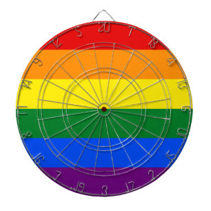 LGBT-Regenbogenfahne Gay Pride Flagge Dartscheibe