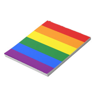 LGBT-Regenbogenfahne Gay Pride Notizblock