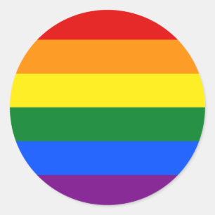LGBT-Regenbogenfahne Gay Pride Runder Aufkleber