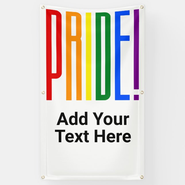LGBT-Regenbogenfarben Gay Pride-Party Banner (Vertikal)