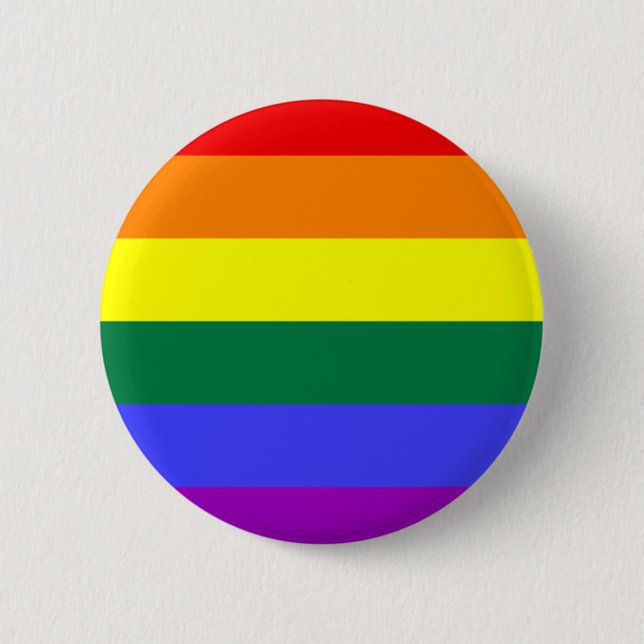 LGBT-Regenbogenflagge Button (Vorderseite)