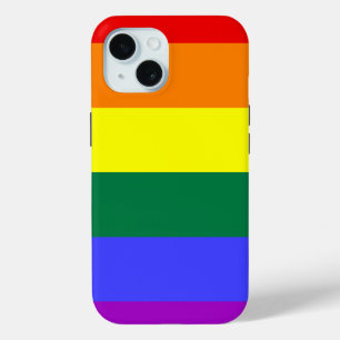 LGBT-Regenbogenflagge iPhone 15 Hülle