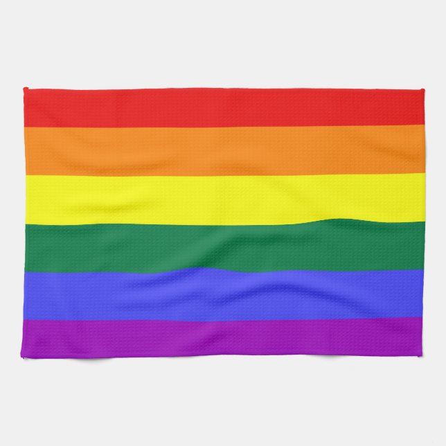 LGBT-Regenbogenflagge Küchentuch (Horizontal)