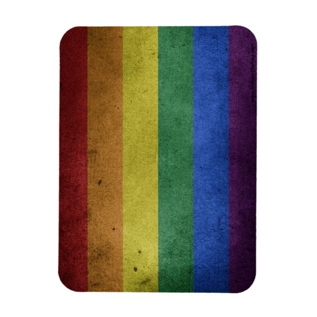 LGBT-Regenbogenflagge Magnet (Vertikal)