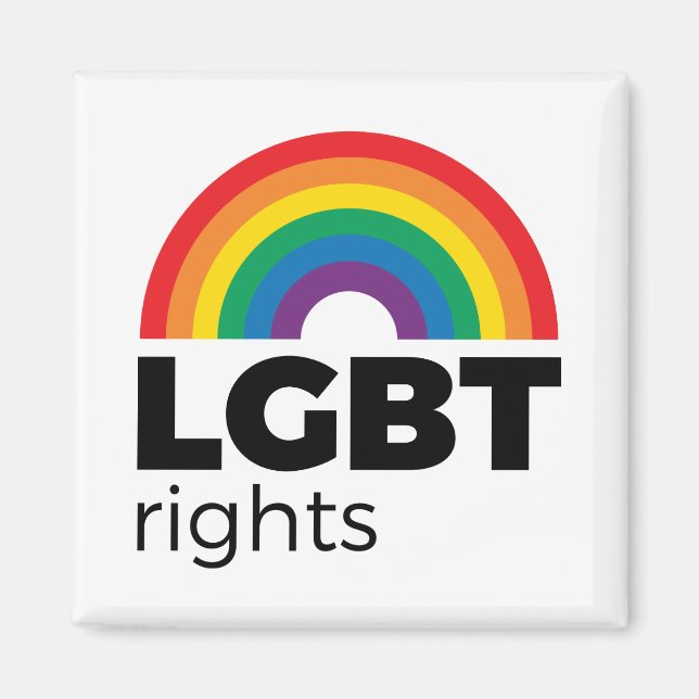 LGBT Rights Rainbow Magnet (Vorne)