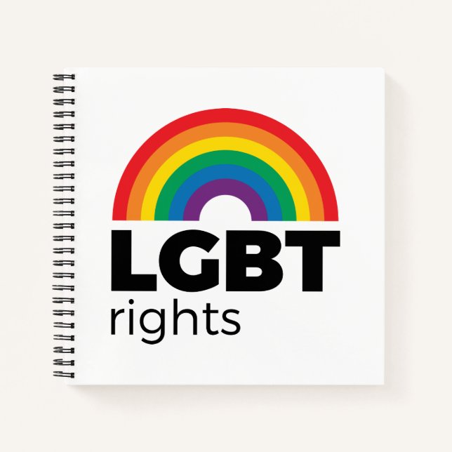 LGBT Rights Rainbow Notizbuch (Vorderseite)