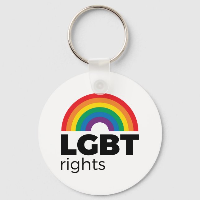 LGBT Rights Rainbow Schlüsselanhänger (Vorderseite)
