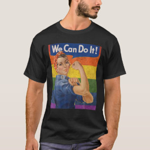 LGBT Rosie The Riveter, wir können es machen Rosey T-Shirt