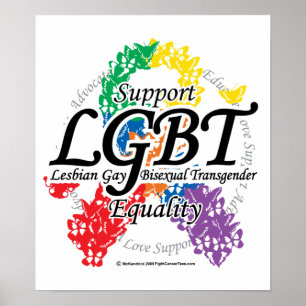 LGBT-Schleife der Schmetterlinge Poster
