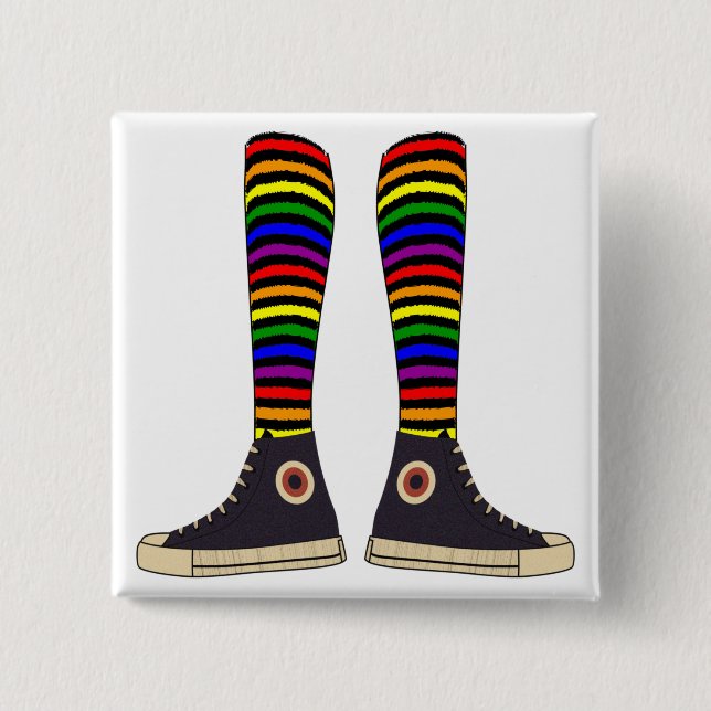 LGBT Socken Button (Vorderseite)