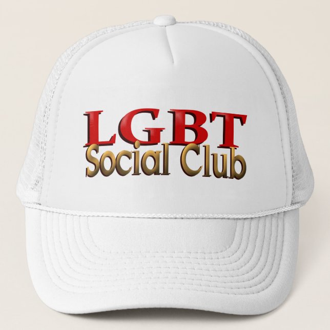 LGBT Sozialverein-Kappe Truckerkappe (Vorderseite)