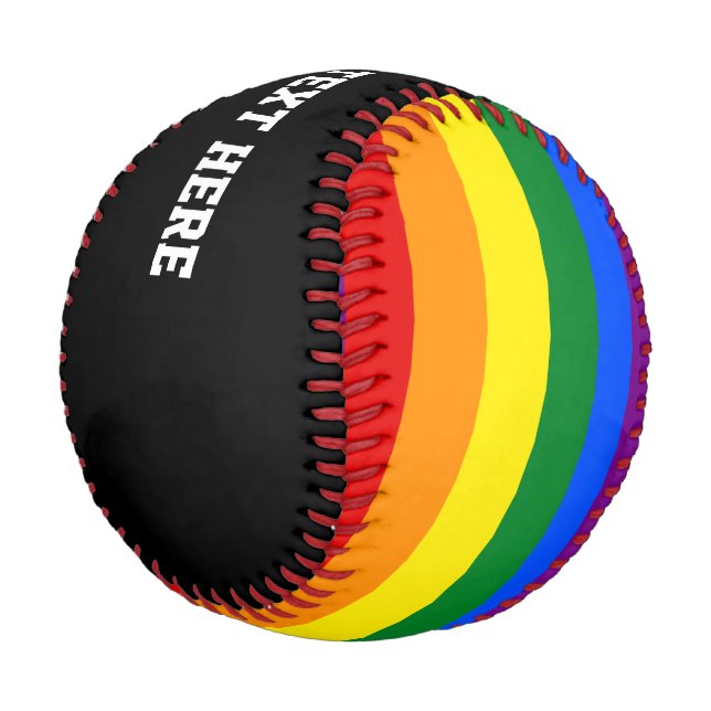 LGBT-Stolperflagge Baseball (Schrägansicht)