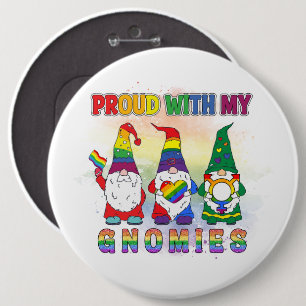 LGBT stolz auf meine Gnomen Button