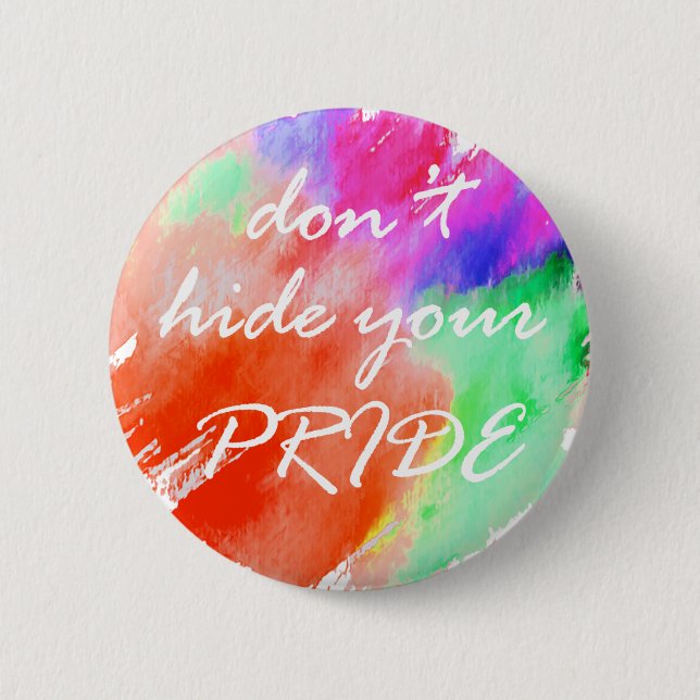 LGBT Stolz Button (Vorderseite)
