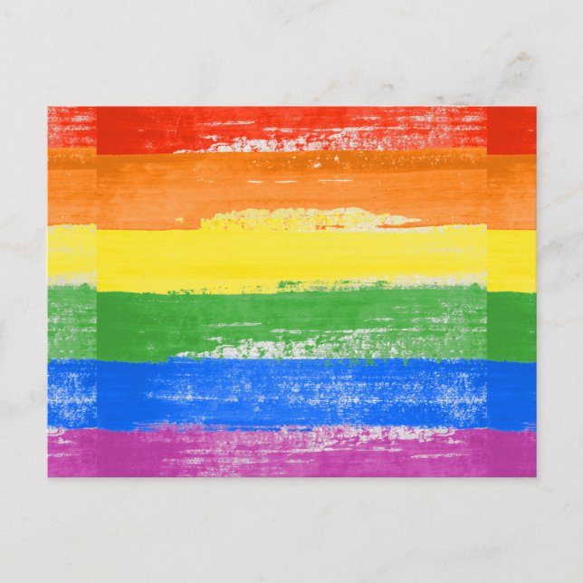 LGBT Stolz Farbe Postkarte (Vorderseite)