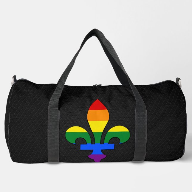 LGBT-Stolz-fleur-de-lis Duffle Bag (Vorderseite)