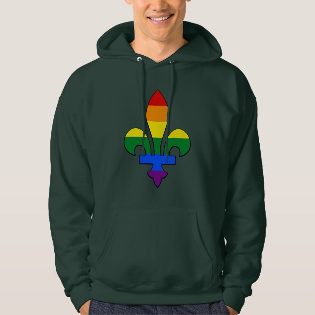LGBT-Stolz-Fleur-de-lis Sweatshirt (Vorderseite)