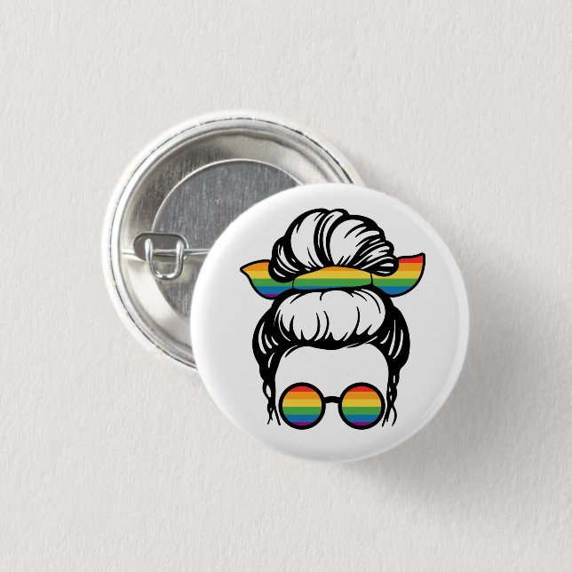 LGBT-stolz. Gay Liebe Button (Vorne & Hinten)