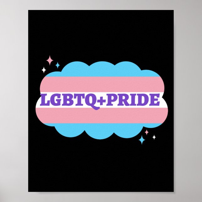 LGBT+Stolz. Gay-Regenbogen-Liebe. Poster (Vorne)