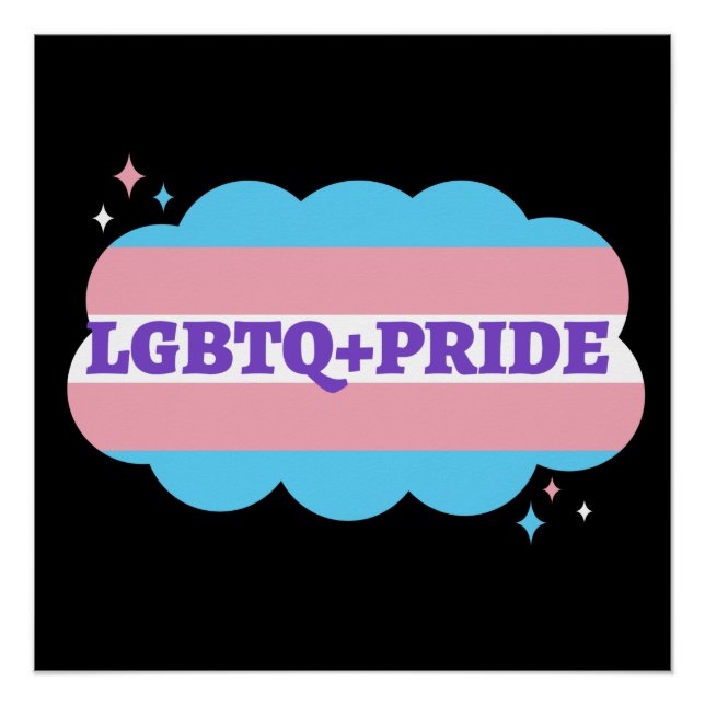 LGBT+Stolz. Gay-Regenbogen-Liebe. Poster (Vorderseite)