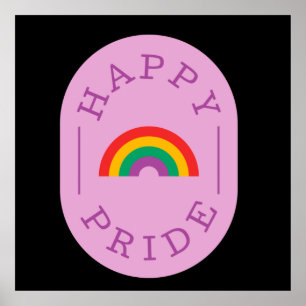 LGBT-stolz. Glücklicher Stolz. Schwule Liebe. Post Poster