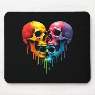 LGBT-Stolz Halloween-Horror-Skelett-Totenkopf-Rege Mousepad